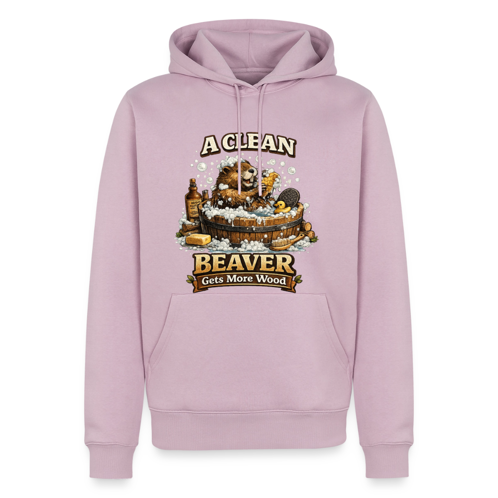 A Clean Beaver Gets More Wood Funny Adult Hoodie Color: dusty pink