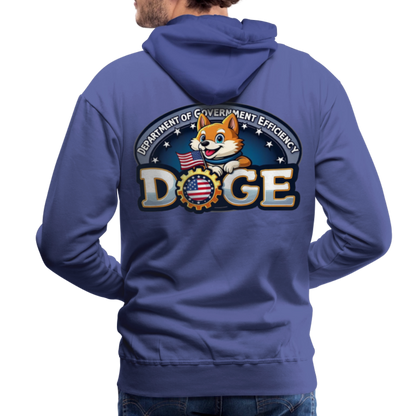 DOGE Men’s Premium Hoodie (front/back print) - royal blue