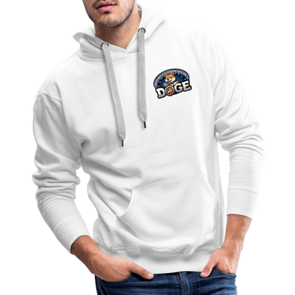 DOGE Men’s Premium Hoodie (front/back print) - white