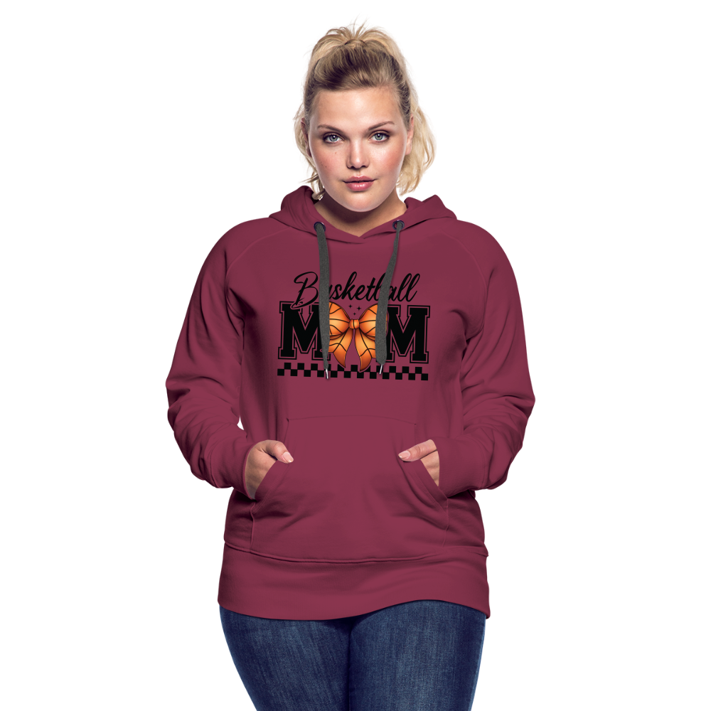 Basketball Mom Women’s Premium Hoodie - burgundy