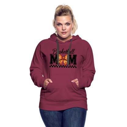 Basketball Mom Women’s Premium Hoodie - burgundy