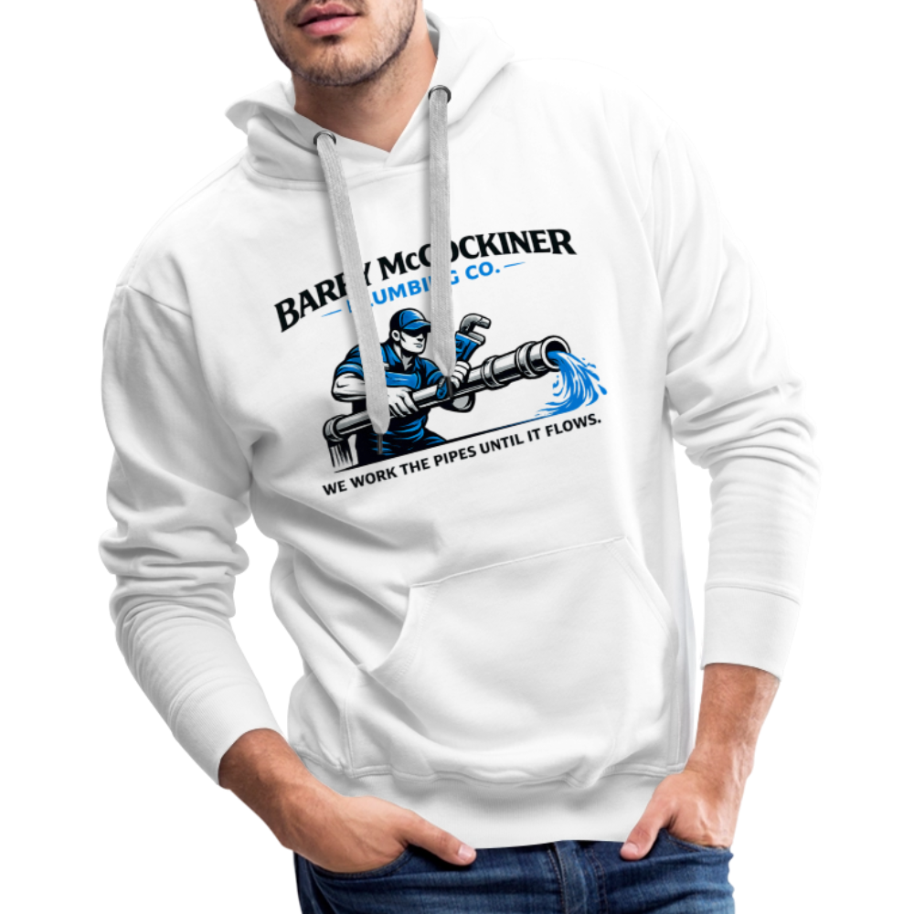 Barry McCockiner Plumbing Funny Hoodie Color: Heather Grey