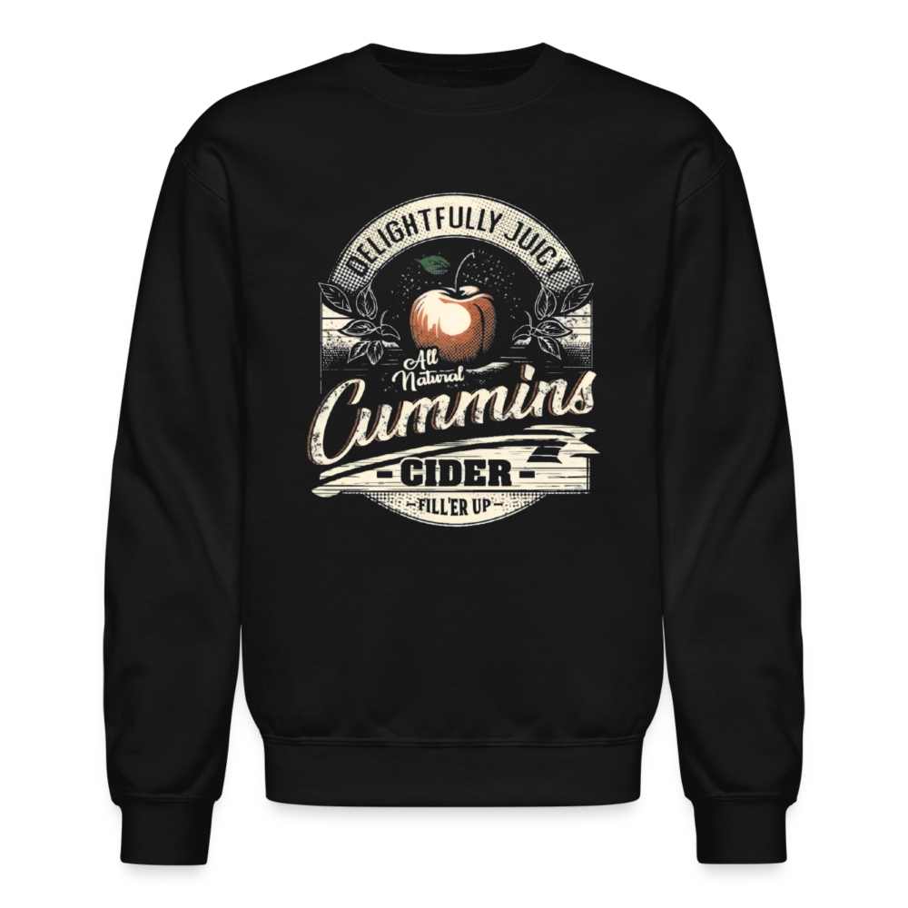 Vintage Cummins Cider (Funny Adult Humor) Sweatshirt - black