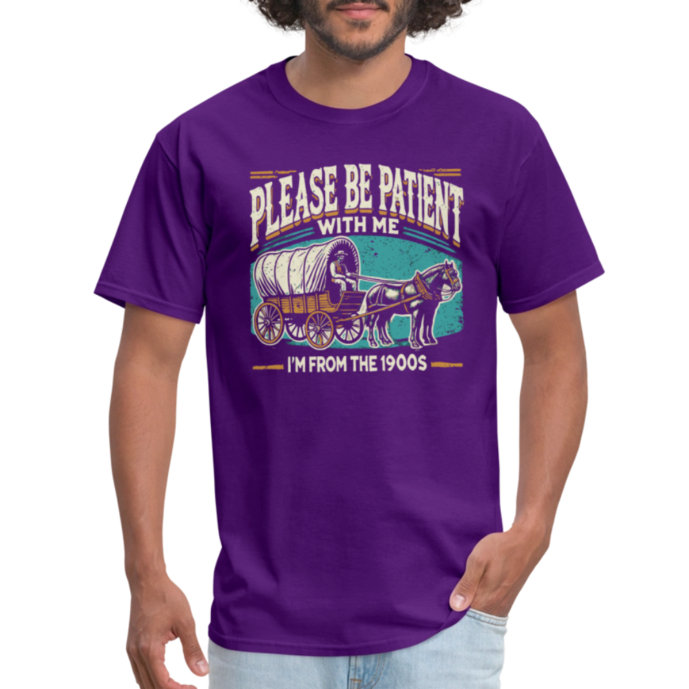 Please Be Patient With Me I'm From the 1900s T-Shirt - purple