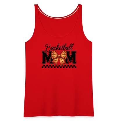 Basketball Mom Women’s Premium Tank Top - red