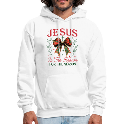 Jesus Is The Reason For The Season Hoodie - white