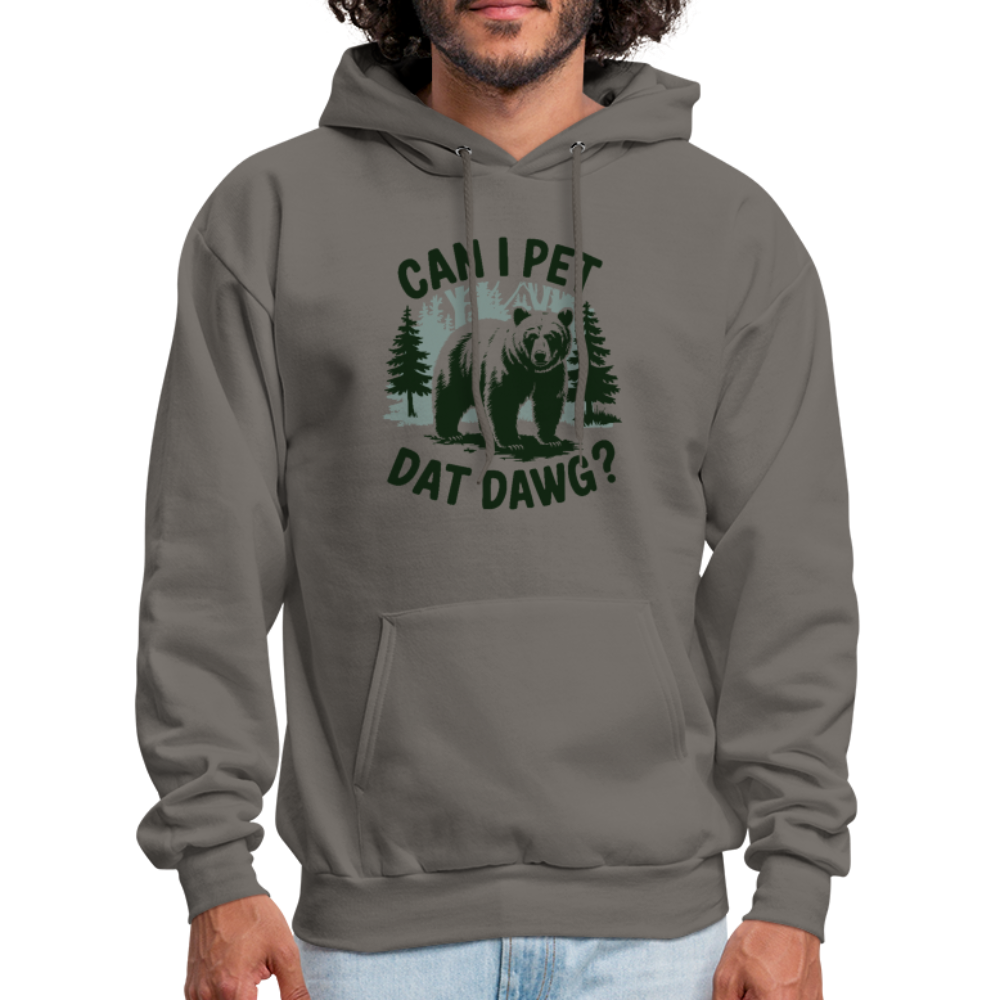 Can I Pet That Dawg Hoodie - asphalt gray