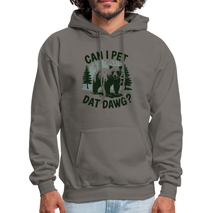 Can I Pet That Dawg Hoodie - asphalt gray