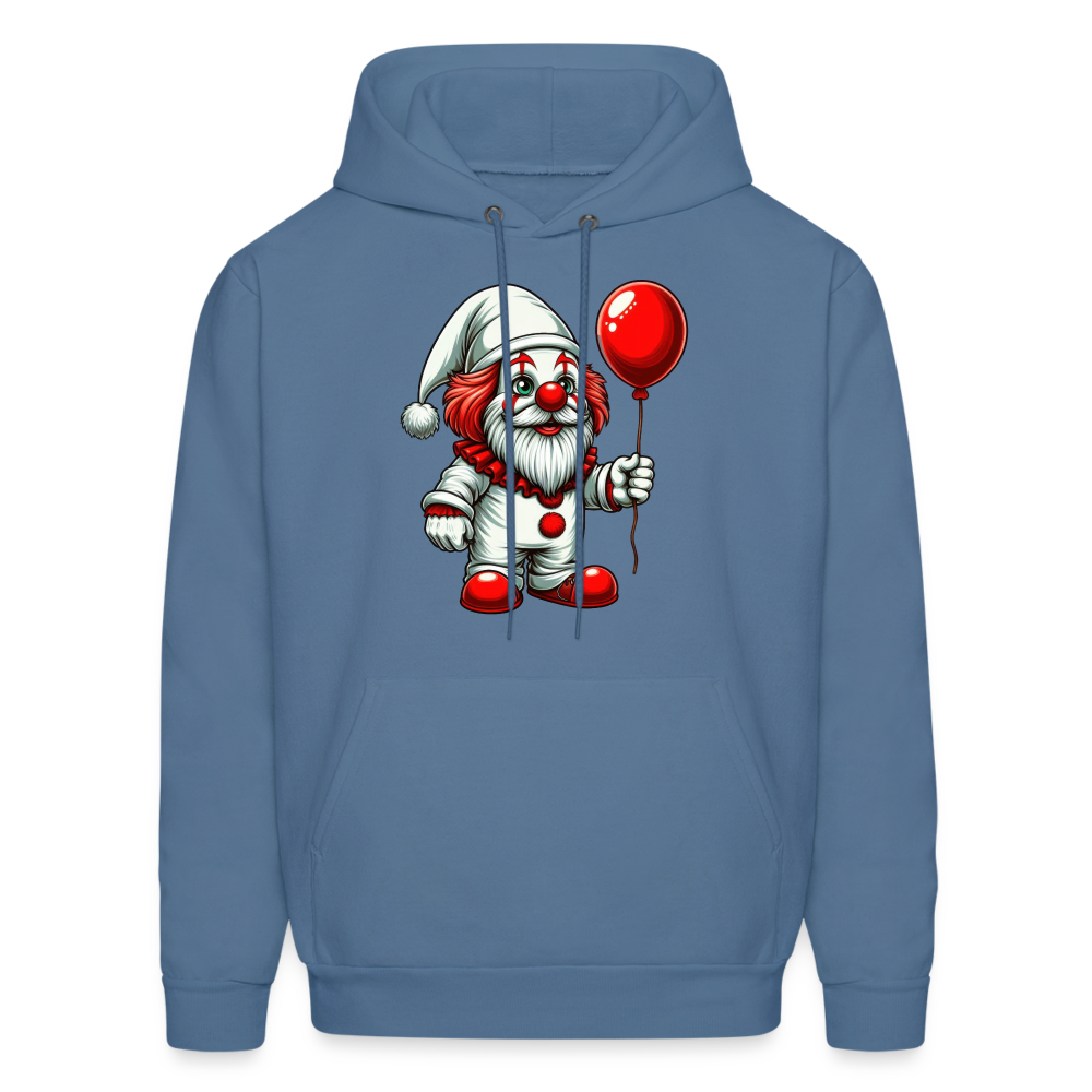 Gnome Clown Hoodie - denim blue