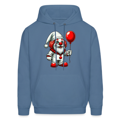 Gnome Clown Hoodie - denim blue