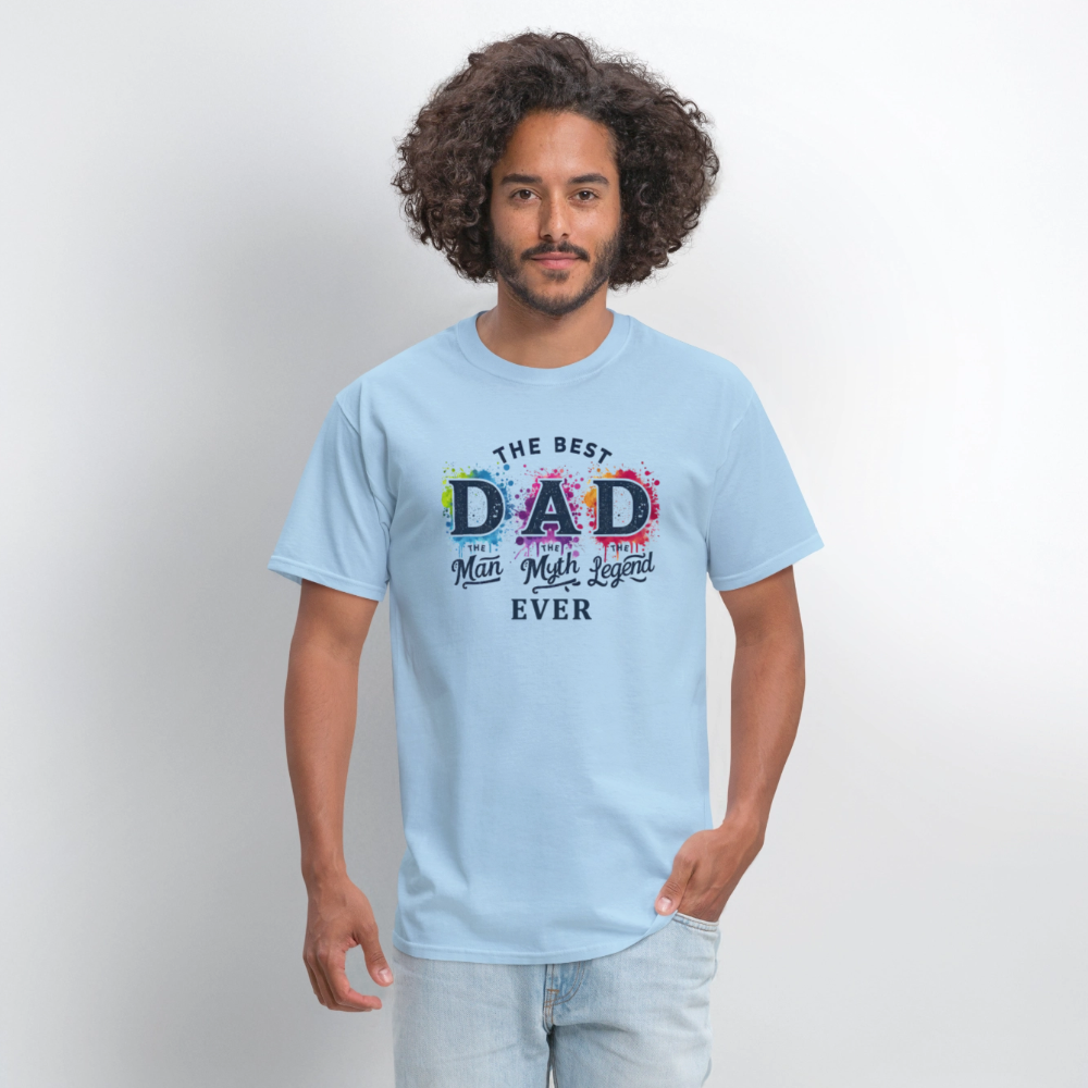 Best Dad Ever T-Shirt - powder blue
