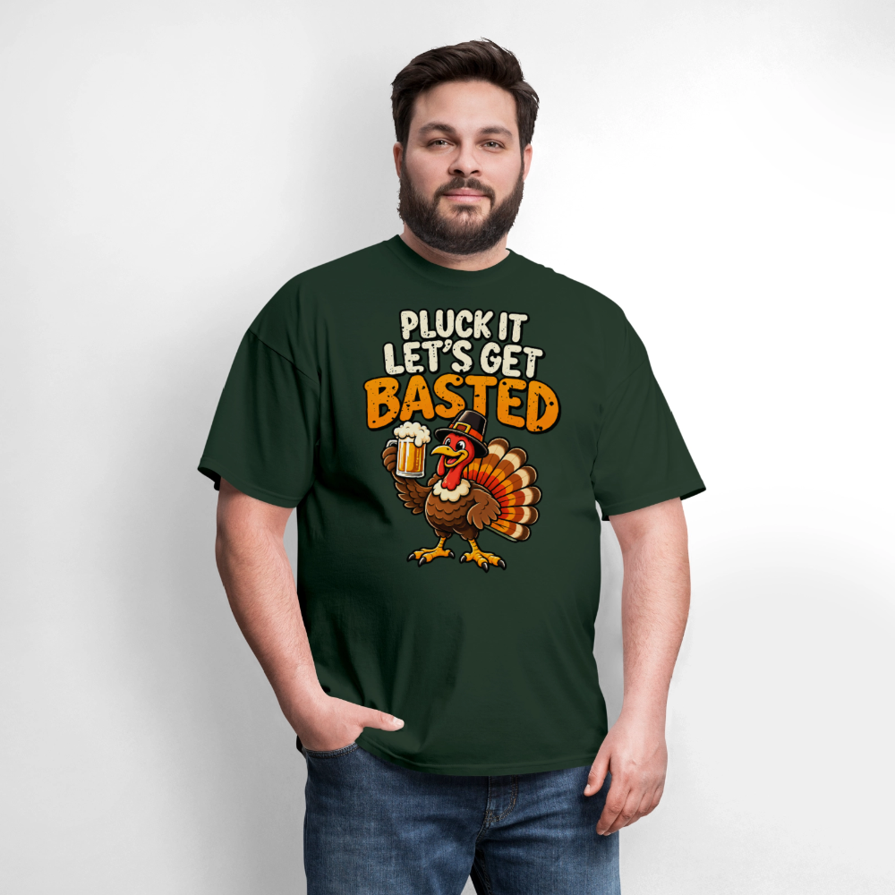 Pluck It Let’s Get Basted T-Shirt - forest green