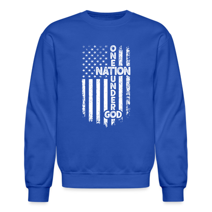 One Nation Under God Sweatshirt - royal blue