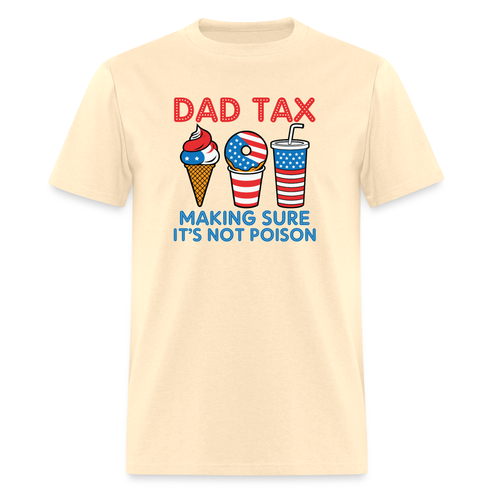 Dad Tax T-Shirt (Red White Blue) - natural