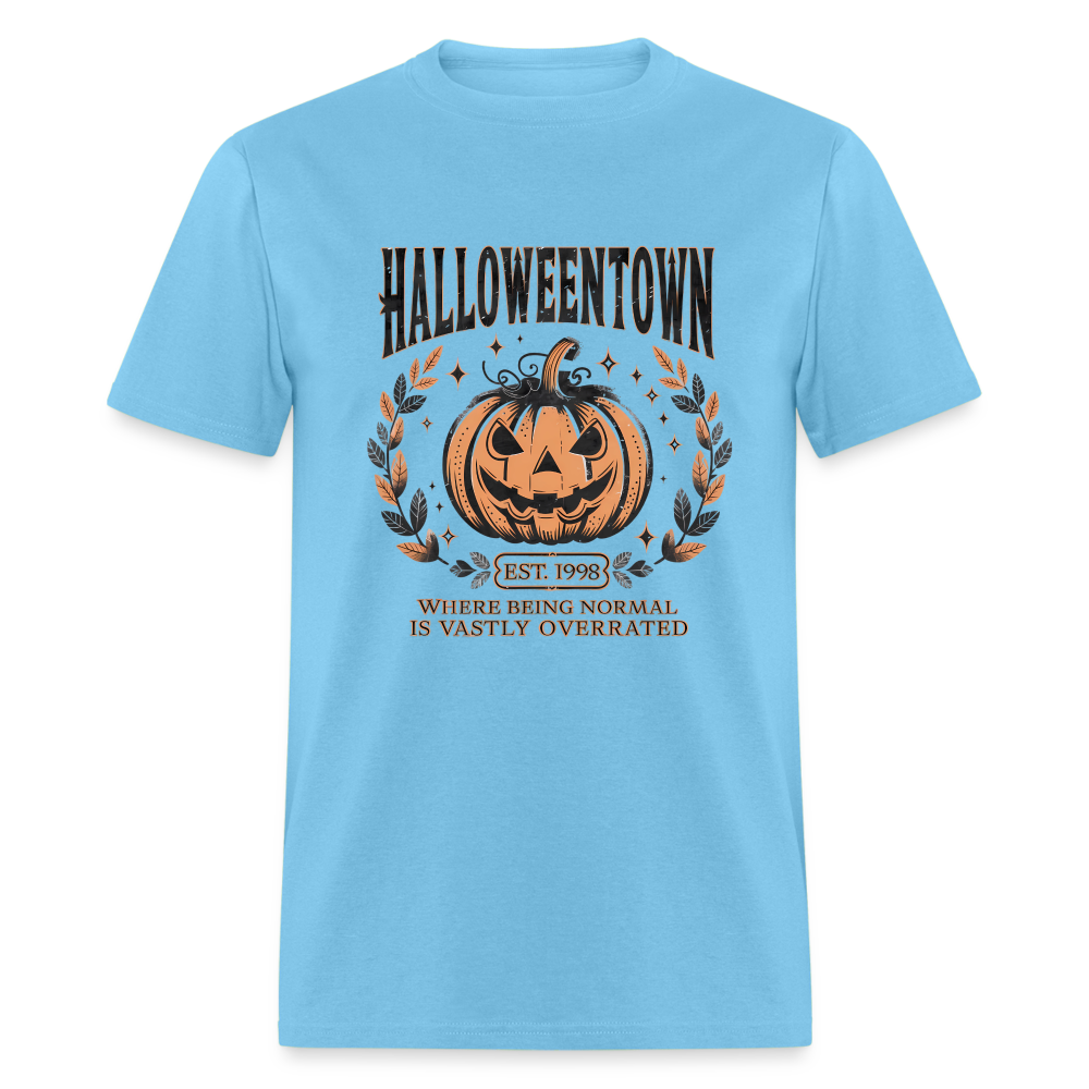 Halloweentown T-Shirt (Where Normal is Overrated) - aquatic blue