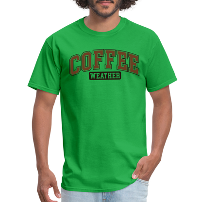 Coffee Weather T-Shirt - bright green