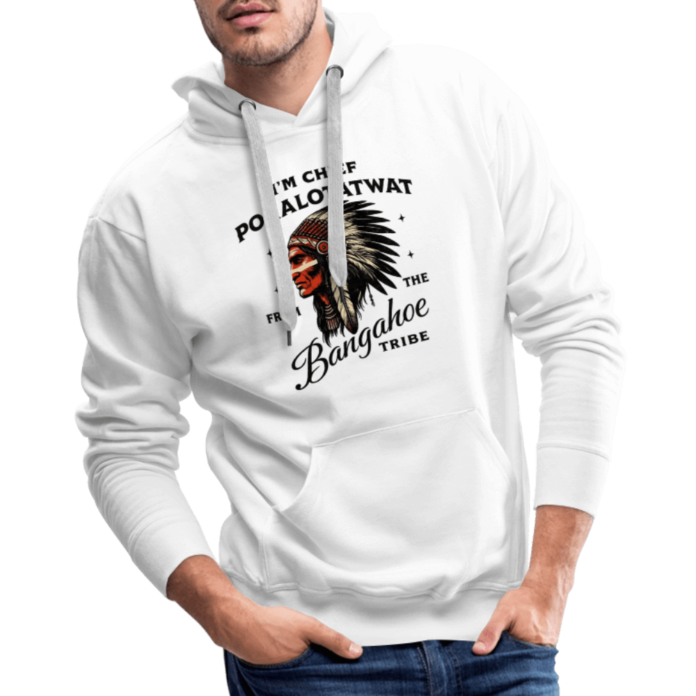 Chief Pokalotatwat From the Bangahoe Tribe Hoodie Color: white