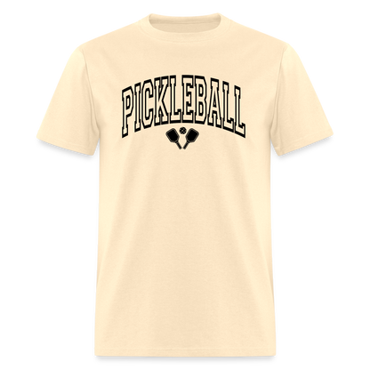 Pickleball T-Shirt (Black Arch Letters) - natural