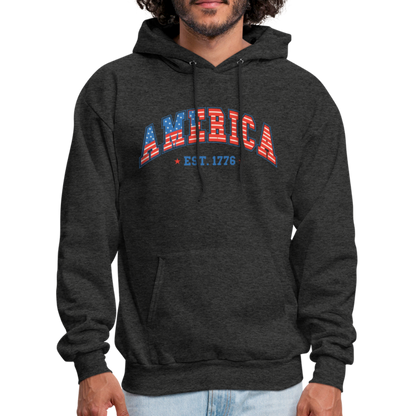 American 1776 Hoodie - charcoal grey