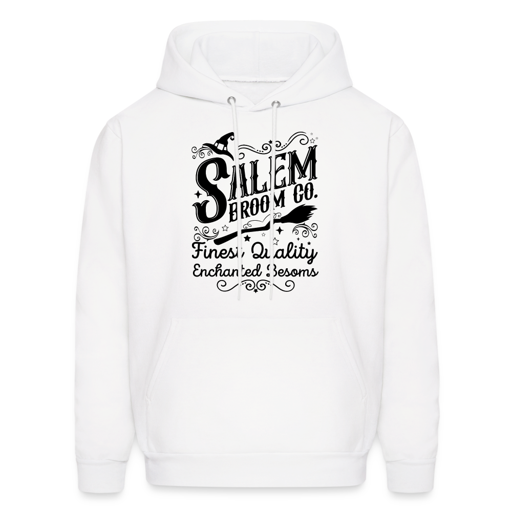 Salem Broom Co. Finest Quality Enchanted Besoms Hoodie (Halloween) - white