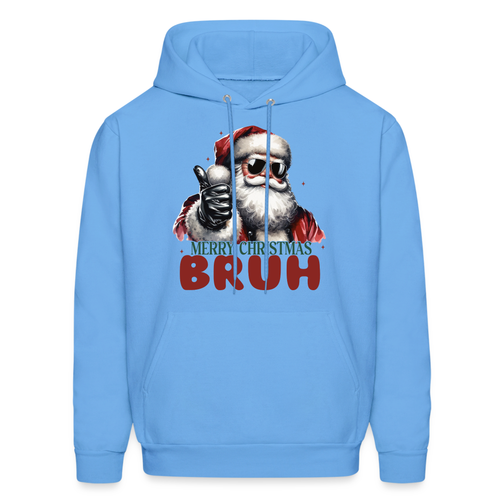 Merry Christmas Bruh Hoodie - carolina blue