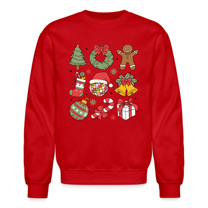 Christmas Holiday Season Sweatshirt - red