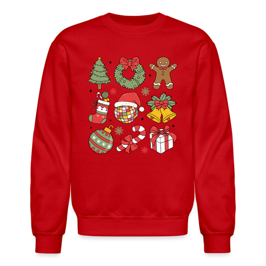 Christmas Holiday Season Sweatshirt - red