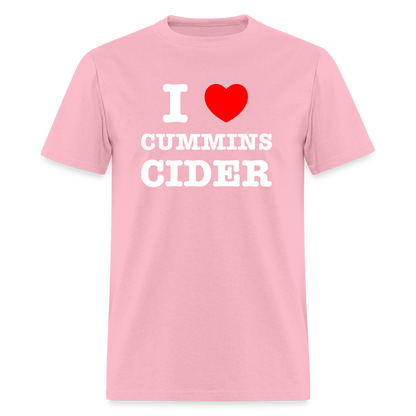 I Heart Cummins Cider T-Shirt - pink