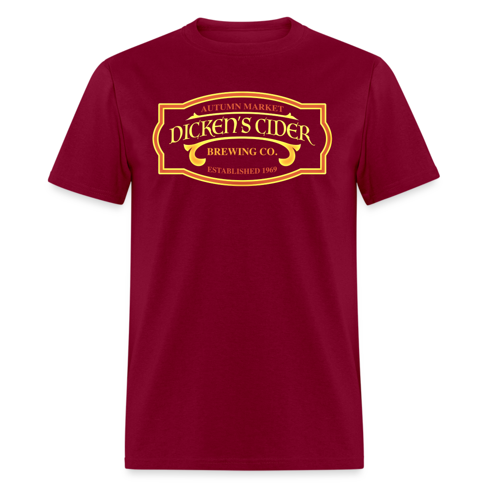 Dicken's Cider Brewing Co T-Shirt - burgundy