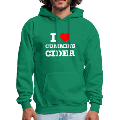 I Heart Cummins Cider Hoodie - kelly green