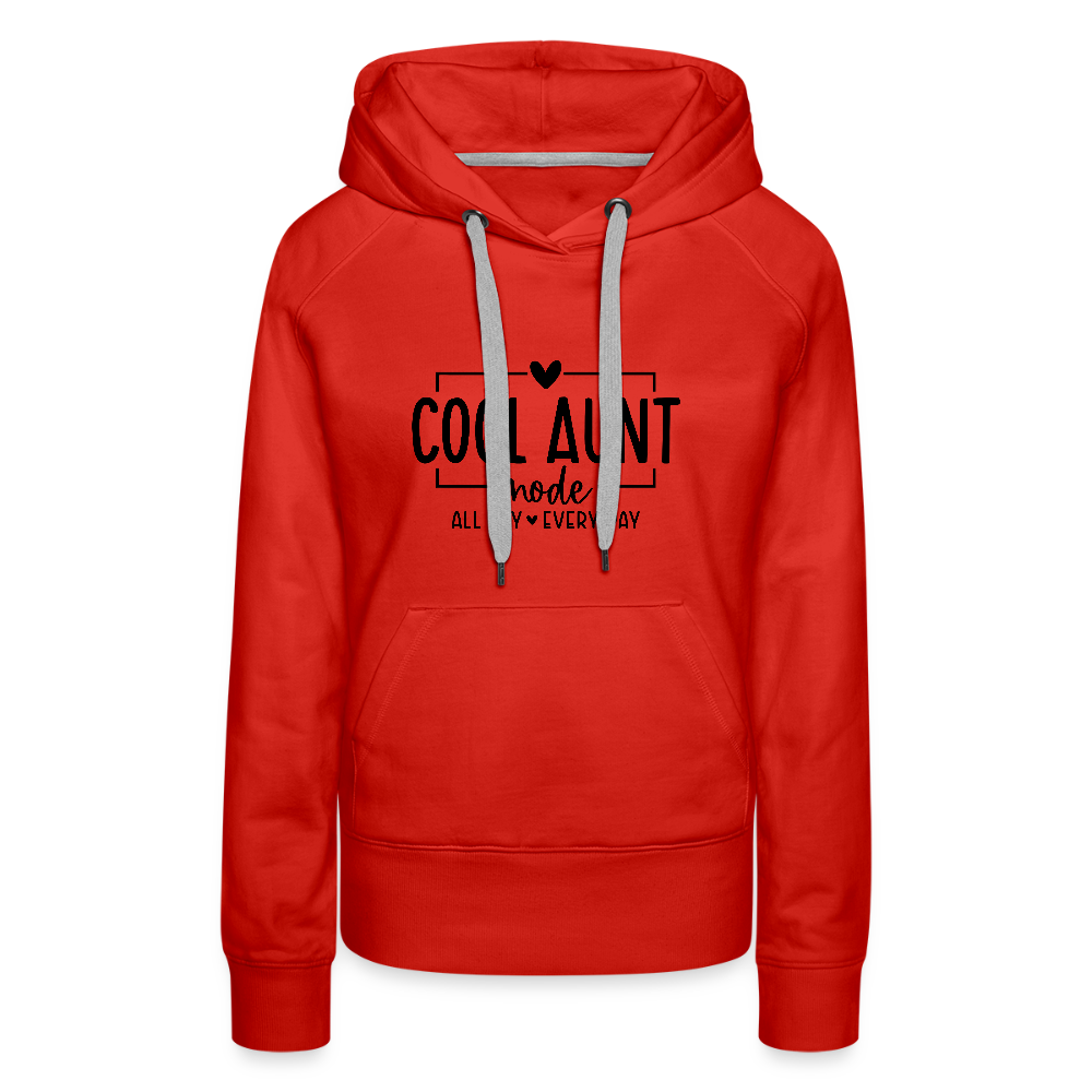 Cool Aunt Mode Women’s Premium Hoodie - red