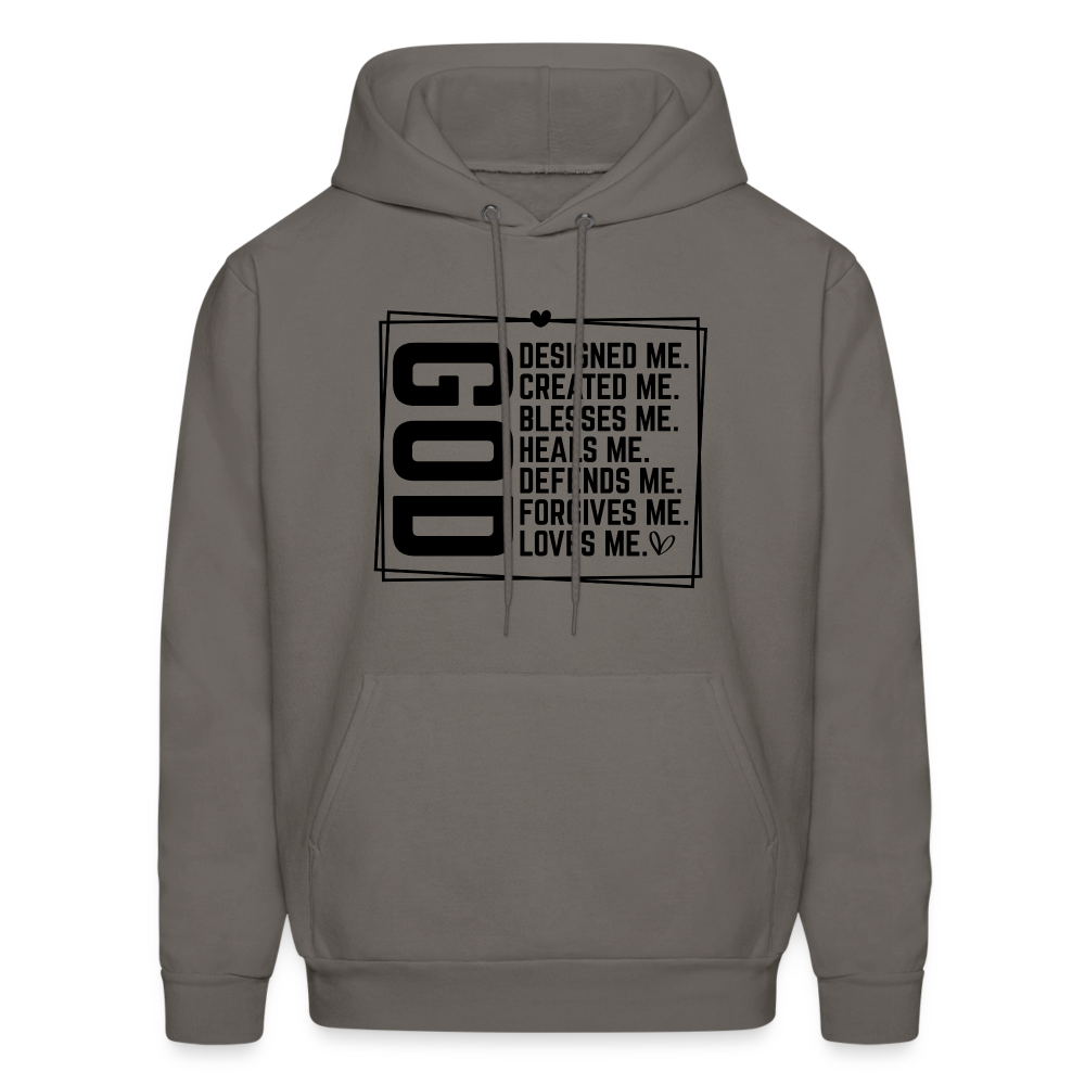 GOD Designed Me Hoodie - asphalt gray