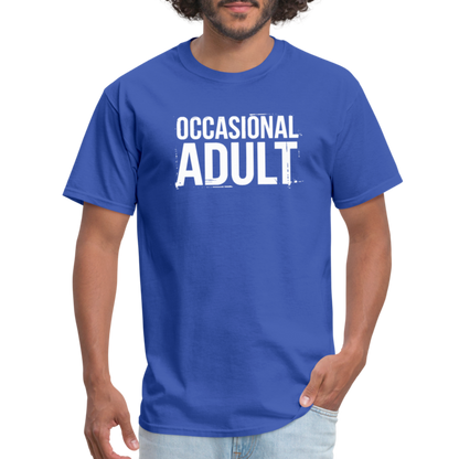 Occasional Adult T-Shirt - royal blue