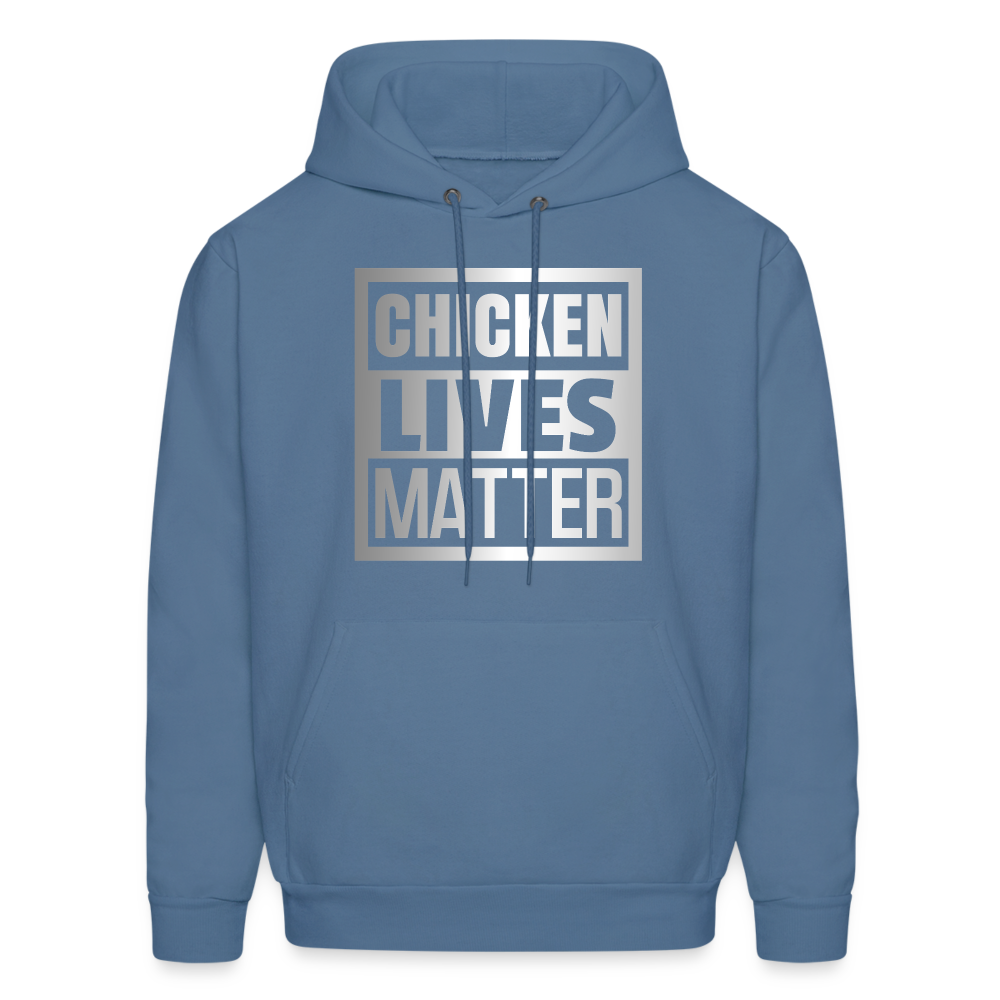 Chicken Lives Matter Hoodie - denim blue