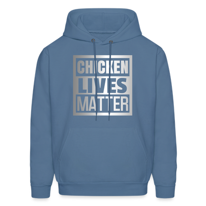 Chicken Lives Matter Hoodie - denim blue