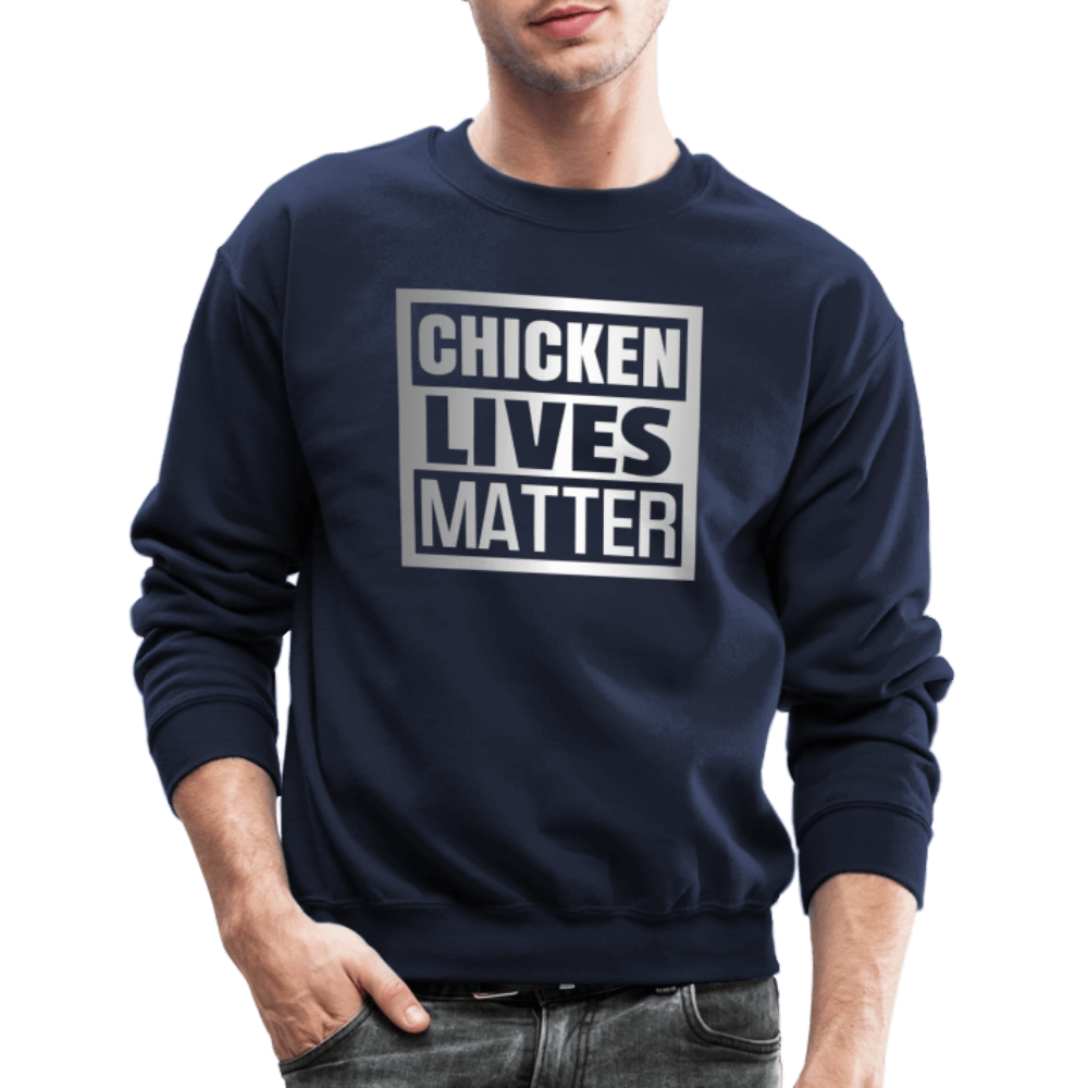 Chicken Lives Matter Sweatshirt - navy