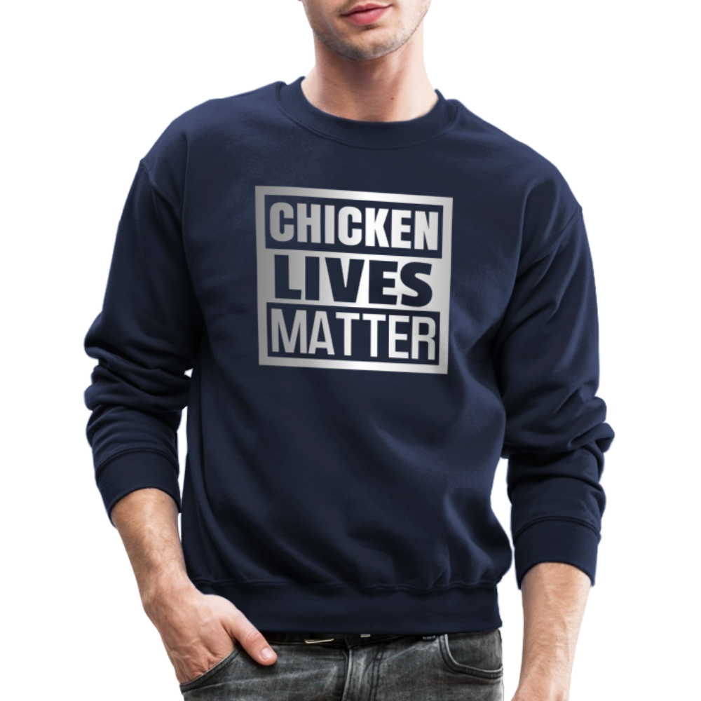 Chicken Lives Matter Sweatshirt - navy