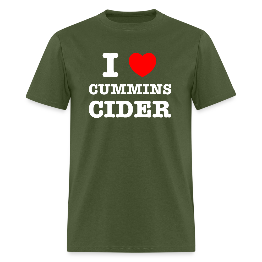 I Heart Cummins Cider T-Shirt - military green