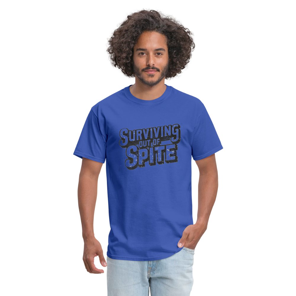 Surviving Out Of Spite T-Shirt - royal blue