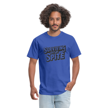 Surviving Out Of Spite T-Shirt - royal blue