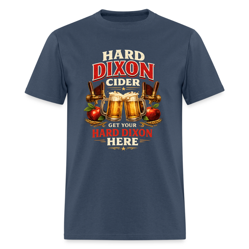 Hard Dixon Cider Funny Adult Humor T-Shirt Color: Blue Dusk