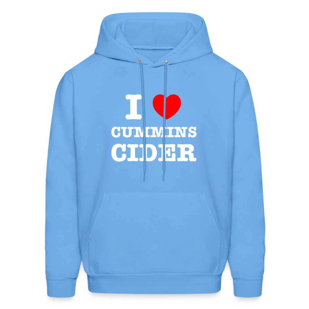 I Heart Cummins Cider Hoodie - carolina blue