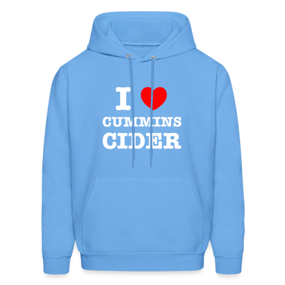 I Heart Cummins Cider Hoodie - carolina blue