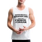 Choked a Cougar Funny Adult Humor Tank Top