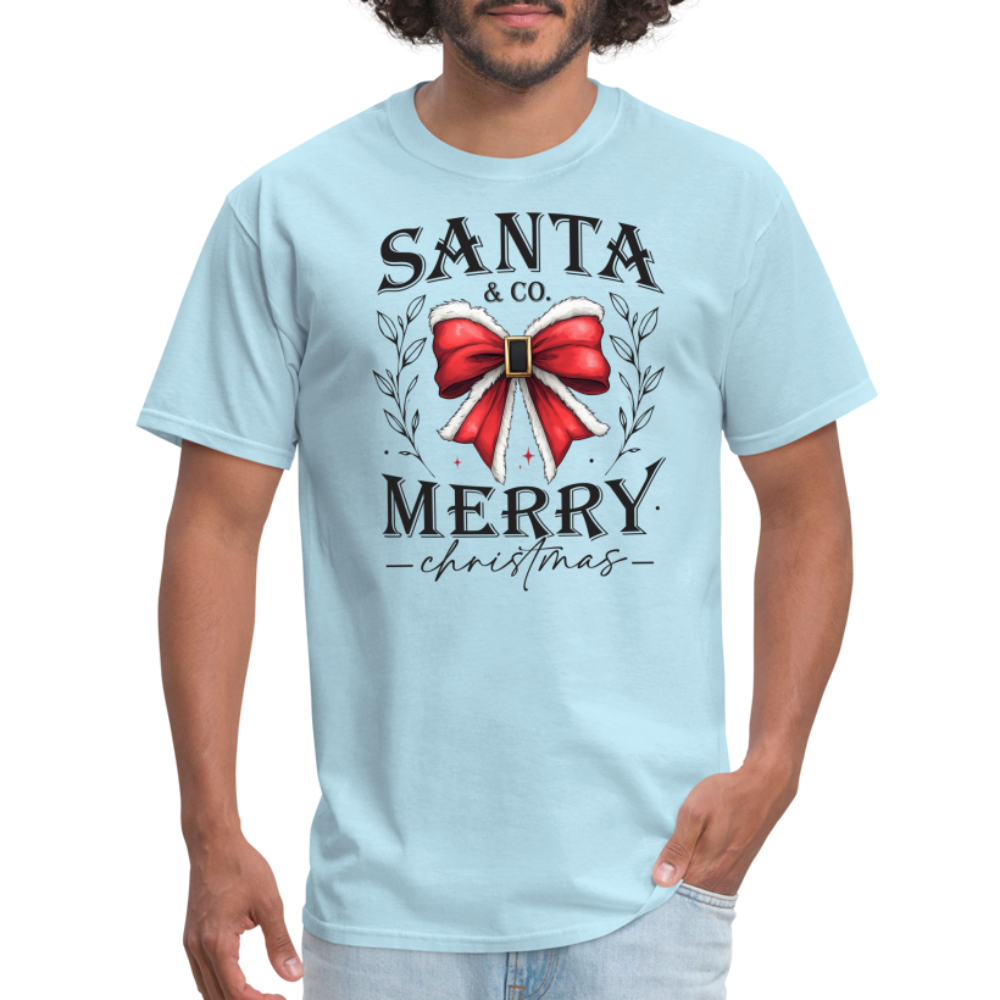 Merry Christmas Santa & Co T-Shirt - powder blue