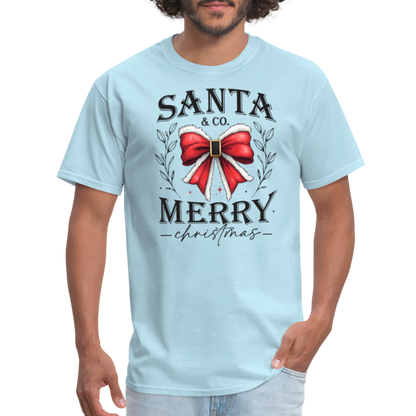 Merry Christmas Santa & Co T-Shirt - powder blue