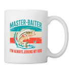 Master Baiter Jerking My Rod Funny Fishing Coffee Mug