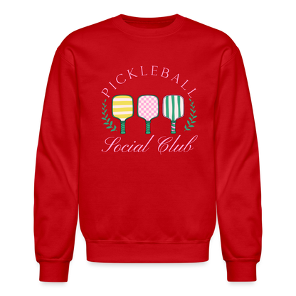 Pickleball Social Club Sweatshirt - red