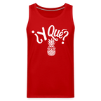 Y Que Piña (Latin Attitude) Men’s Premium Tank Top - red