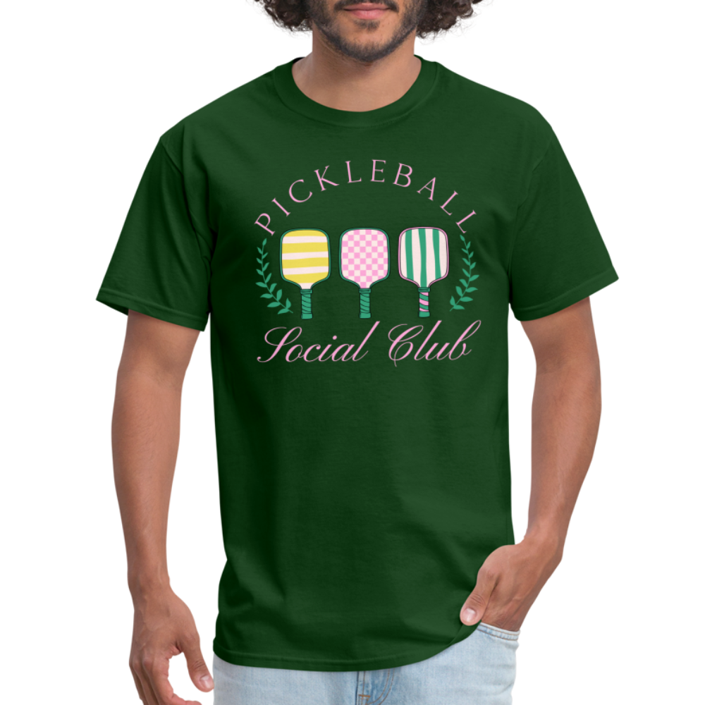 Pickleball Social Club T-Shirt - forest green